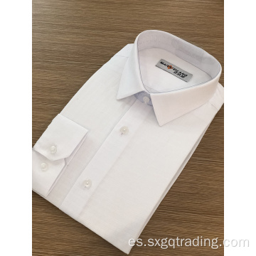 Exquisita mano de obra masculina camisa de manga larga.